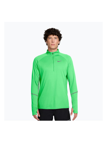 Мъжки суитшърт за бягане Nike Miler Dri-Fit UV 1/2 Zip illusion green