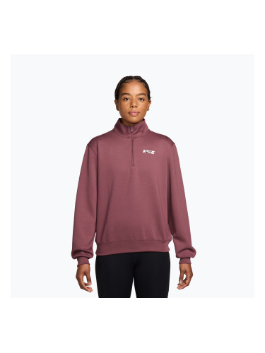 Дамски суитшърт за тренировка Nike Studio Fleece Sport pink smoke/mystic dates/white