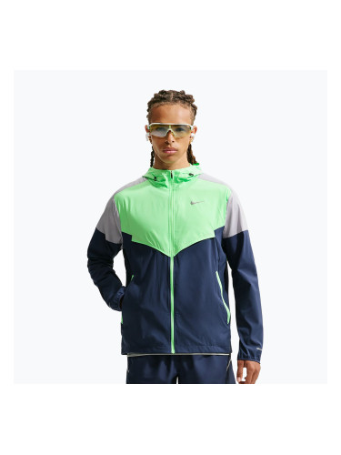 Мъжко яке за бягане Nike Impossibly Light Windrunner midnight navy/illusion green/wolf grey
