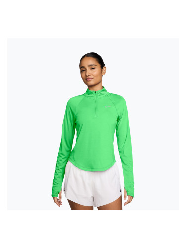 Дамска блуза за бягане с дълъг ръкав Nike Tempo Swoosh Run Dri-Fit 1/4-Zip illusion green/white