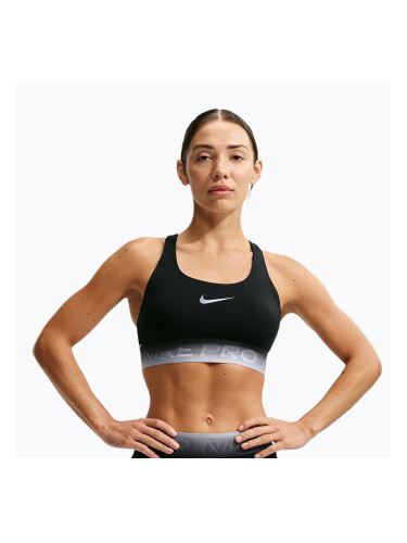 Спортен сутиен  Nike Pro black/black/ghost/smoke grey