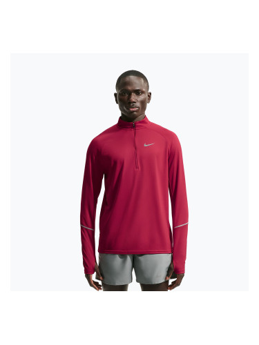 Мъжки суитшърт за бягане Nike Miler Dri-Fit UV 1/2 Zip tough red