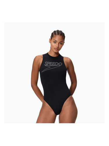 Дамски цял костюм за плуване Speedo Endurance+ Logo Hydrasuit anthracite