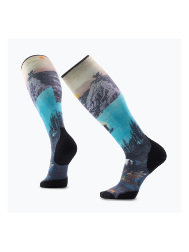 Скиорски чорапи Smartwool Ski Targeted Cushion Winter Phase Print OTC purple dawn