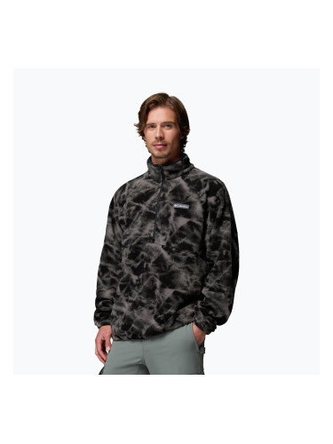 Мъжки поларен суитшърт Columbia Timber Crest MTR Fleece Printed HZ black/icypeaks