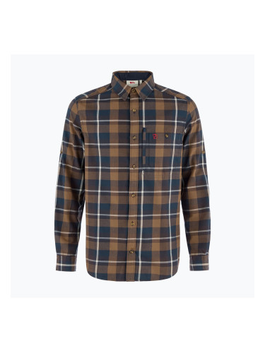 Мъжка риза Fjällräven Fjällglim Regular wood brown/black oak