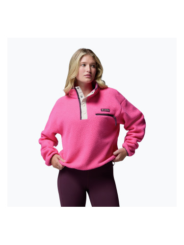 Дамски поларен суитшърт Columbia Helvetia II Cropped Half Snap Fleece nico/dark stone