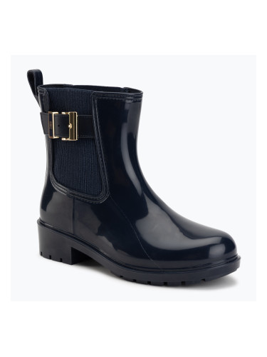 Дамски гумени ботуши Tommy Hilfiger Buckle Glossy Ankle space blue