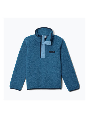 Детски поларен суитшърт Columbia Halvetia II Half Snap Fleece phoenix blue/rainy day