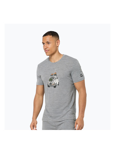 Мъжка тениска super.natural Carski cashmere grey melange/various