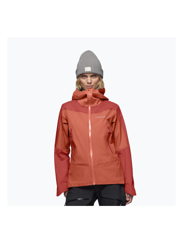 Дамско яке за дъжд NORRONA Falketind Gore-Tex deep sea coral/baked apple