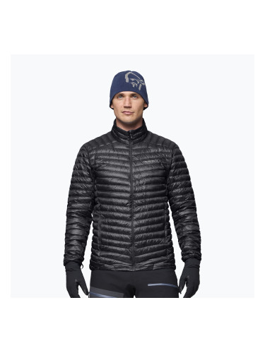 Мъжко пухено яке NORRONA Trollveggen Down800 Super Light caviar black