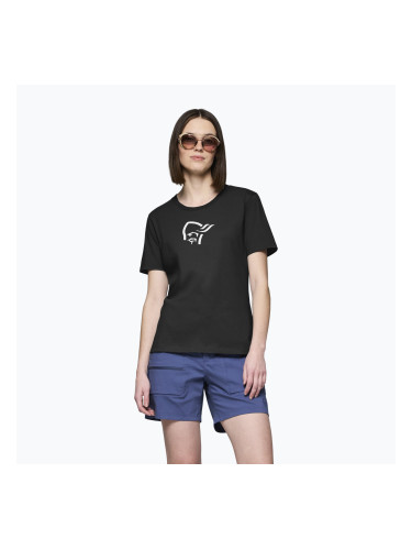 Дамска тениска NORRONA Cotton Viking caviar black