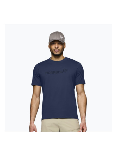 Мъжка тениска NORRONA Cotton Viking indigo night