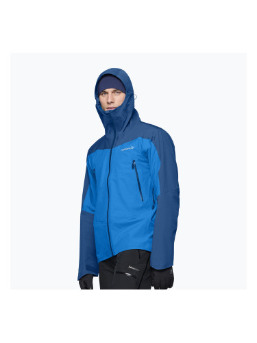 Мъжко яке за дъжд NORRONA Falketind Gore-Tex brilliant blue/dark blue