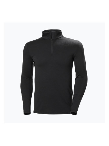 Мъжки термоактивен суитшърт Helly Hansen Lifa Merino Midweight 1/2 Zip black