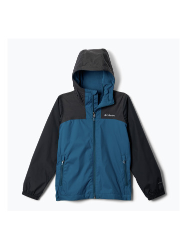 Детско яке за дъжд Columbia Rainy Trails III Fleece Lined phoenix blue/black