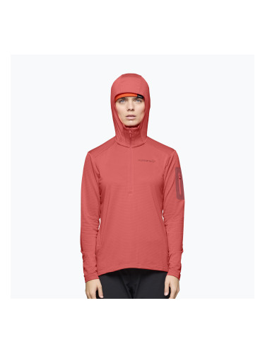 Дамски суитшърт за трекинг NORRONA Falketind Warm1 Hood deep sea coral/baked apple