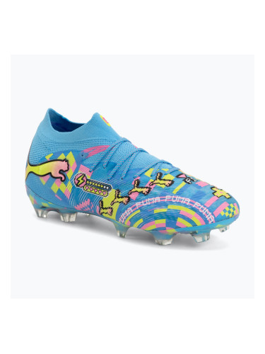 Футболни обувки PUMA Future 9 Ultimate Advanced Level FG puma white/blue glimmer/pink glimmer/yellow alert