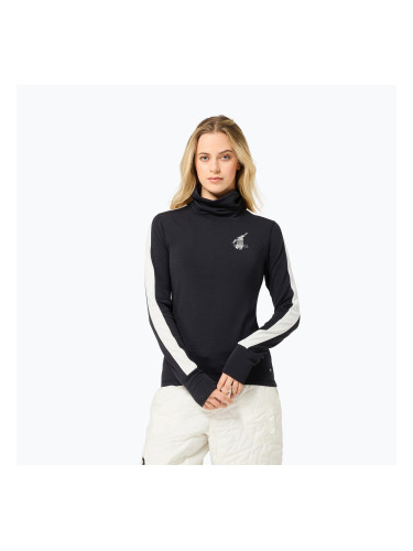Дамски пуловер super.natural Bunny Roll Neck jet black/f.white/various/eucalyptus gl