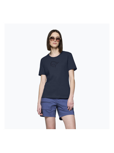 Дамска тениска NORRONA Cotton Viking indigo night/sky captain