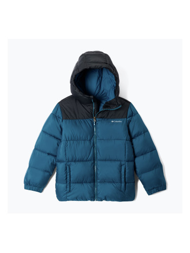 Детско ватирано яке Columbia Puffect Hooded Phoenix Blue/Black