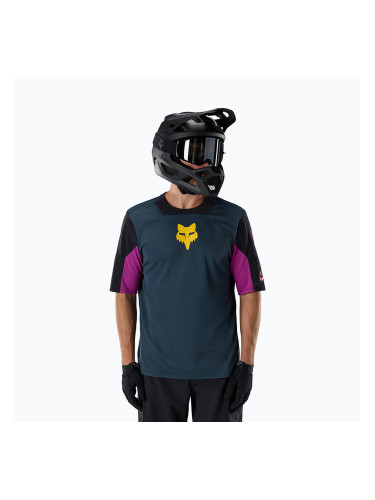 Мъжка тениска за колоездене Fox Racing Defend Creation galaxy blue