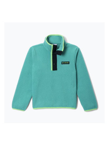 Детски поларен суитшърт Columbia Halvetia II Half Snap Fleece teal/black