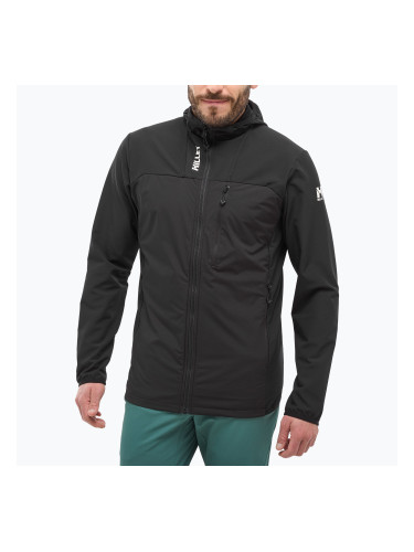 Мъжко хибридно яке Millet Seneca Hybrid Hoodie Softshell black
