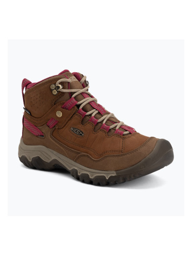 Дамски обувки за трекинг KEEN Targhee IV Mid Wp bison/beaujolais