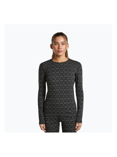 Дамски термоактивен суитшърт Icebreaker Merino 260 Tech Vertex Crewe Black/Snow
