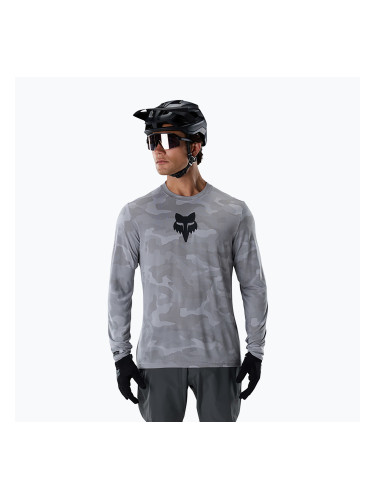 Мъжка велосипедна блуза с дълъг ръкав Fox Racing Ranger Tru Dri pewter