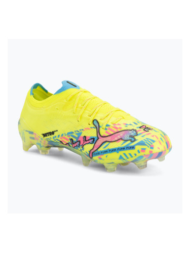 Футболни обувки PUMA Ultra Nitro 7 Ultimate Advanced Level FG puma white/blue glimmer/pink glimmer/yellow alert