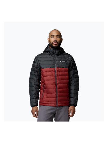 Мъжко яке Columbia Powder Lite II Hooded red oxide/shark