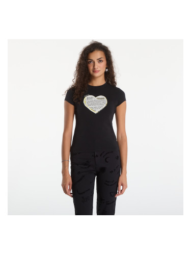Тениска Desigual Love T-Shirt Black L