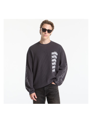 Суитшърт AllSaints Incendo Ls Crew Washed Black XL