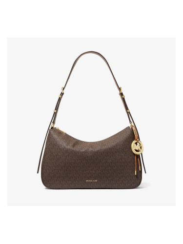 Michael Kors Nolita Medium Signature Logo Shoulder Bag Brown/ Acorn Universal