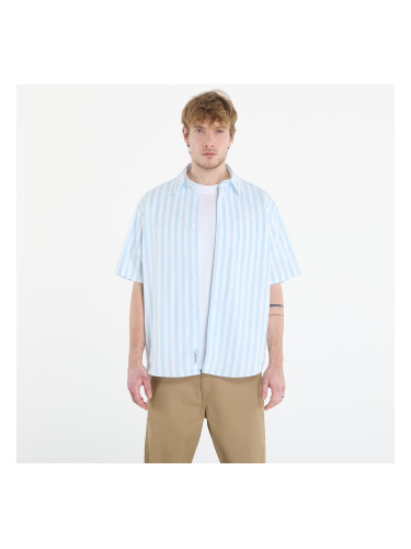 Риза Carhartt WIP S/S Royce Shirt Royce Stripe, Icaria/ White M