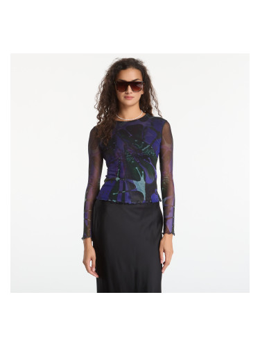 Тениска Desigual Dots Leaf Lacroix T-Shirt Blue L