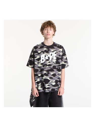 Тениска A BATHING APE Screen Camo Sta Logo Relaxed Fit Tee Black UNISEX S