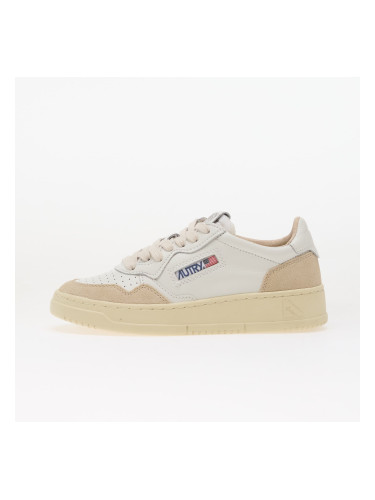 Сникърси Autry Medalist Low Wom White Leather/ Beige Suede EUR 35