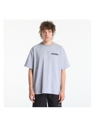 Тениска PLEASURES Impact Heavyweight Shirt Grey Melange S