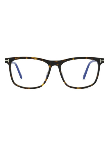 Tom Ford FT6038-B 052 56 - диоптрични очила, правоъгълна, unisex, кафяви