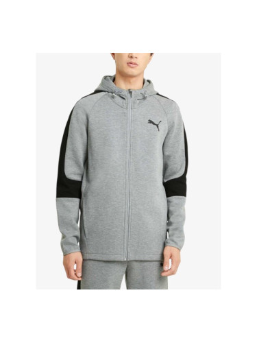 PUMA Evostripe Full Zip Hoodie Jr Gray/Black