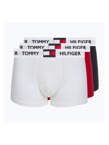 Мъжки боксерки Tommy Hilfiger Trunk medium red/white/navy blue
