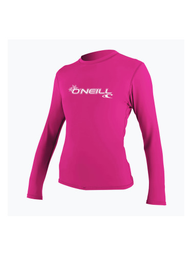 Дамска блуза за плуване с дълъг ръкав O'Neill Basic Skins Sun Shirt fox pink