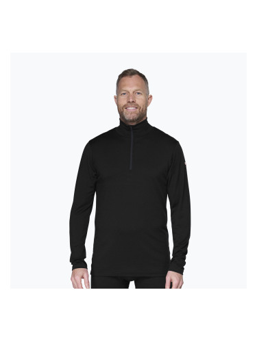 Мъжки термоактивен суитшърт Devold Breeze Plus Merino 200 Zip Neck black