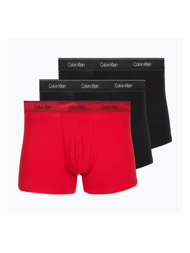 Мъжки боксерки Calvin Klein LV00NB4575 Trunk black/goji berry/black