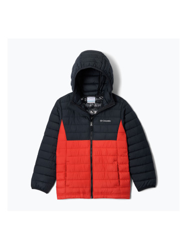 Kurtka dziecięca Columbia Powder Lite II Hooded super sonic/black