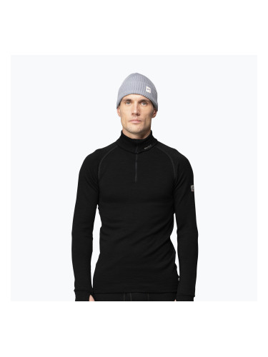 Мъжки термоактивен суитшърт Devold Expedition Merino 235 Zip Neck black